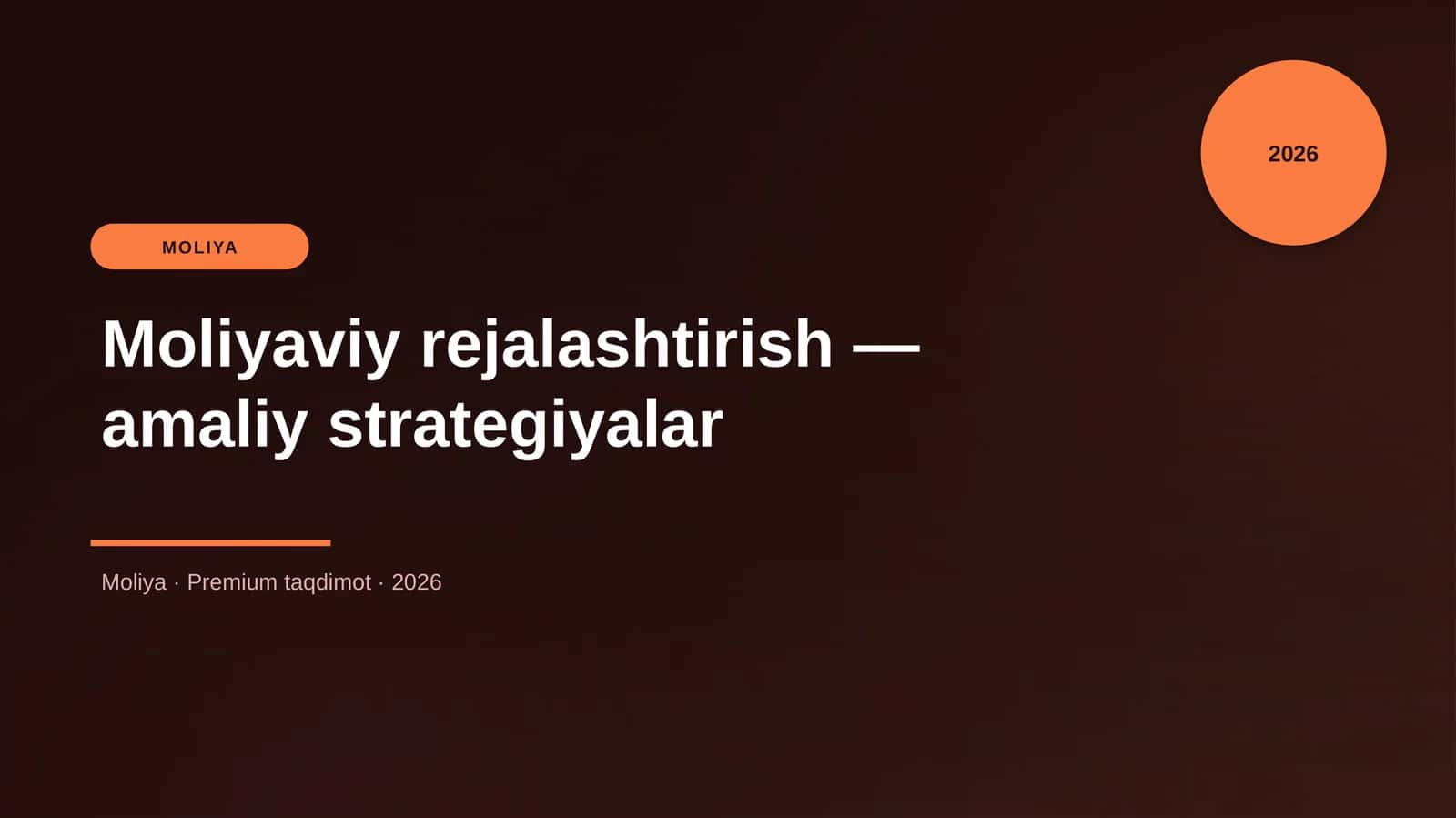 Moliyaviy rejalashtirish — amaliy strategiyalar 1