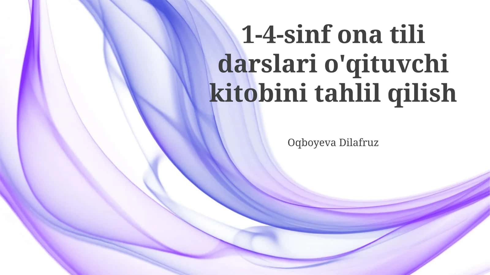1-4-sinf ona tili darslari o'qituvchi kitobini tahlil qilish 1