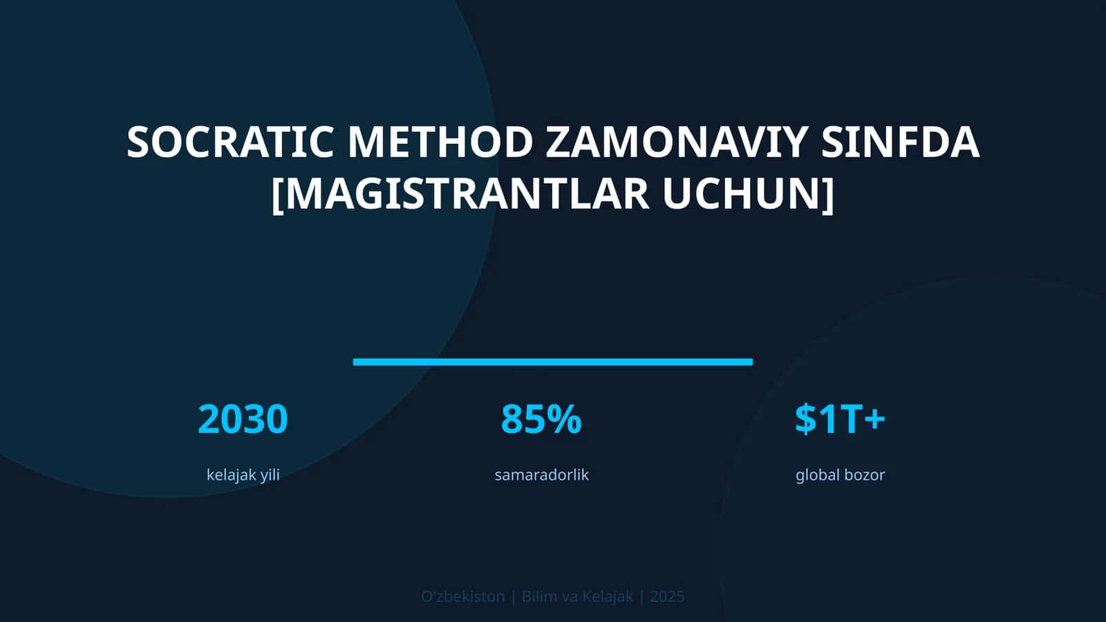 SOCRACTIC METHOD ZAMONAVIY SINFDA [MAGISTRANTLAR UCHUN] 1