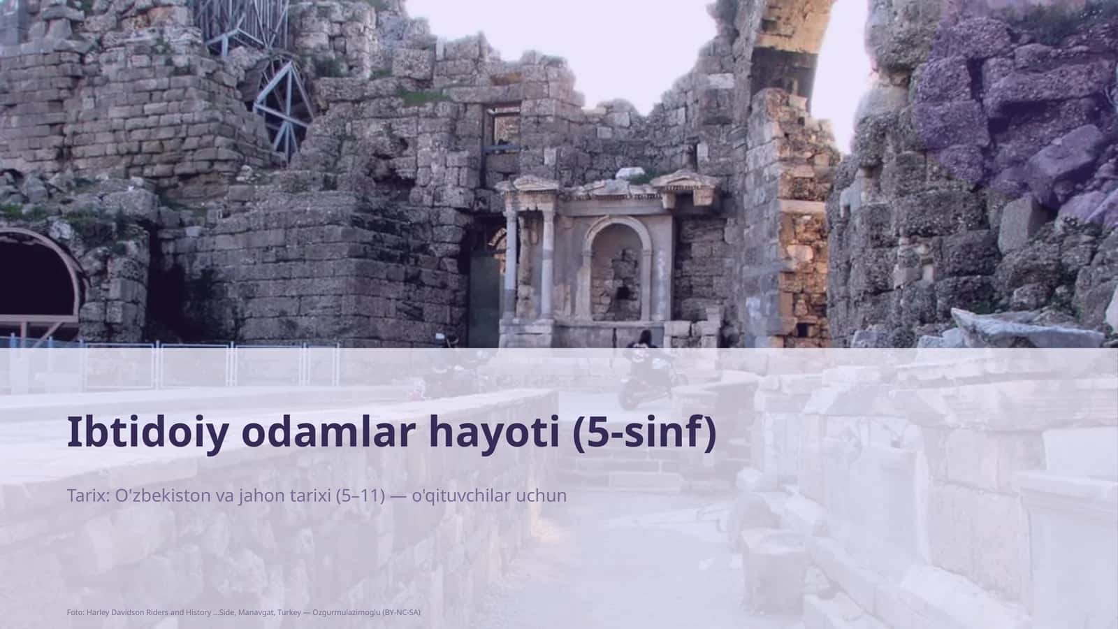 Ibtidoiy odamlar hayoti (5-sinf) 1