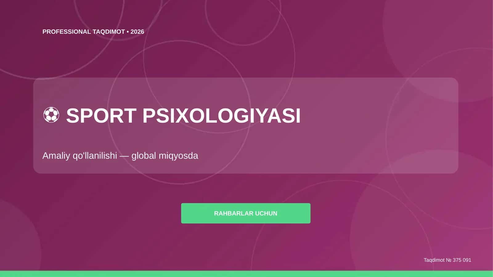 SPORT PSIXOLOGIYASI 1