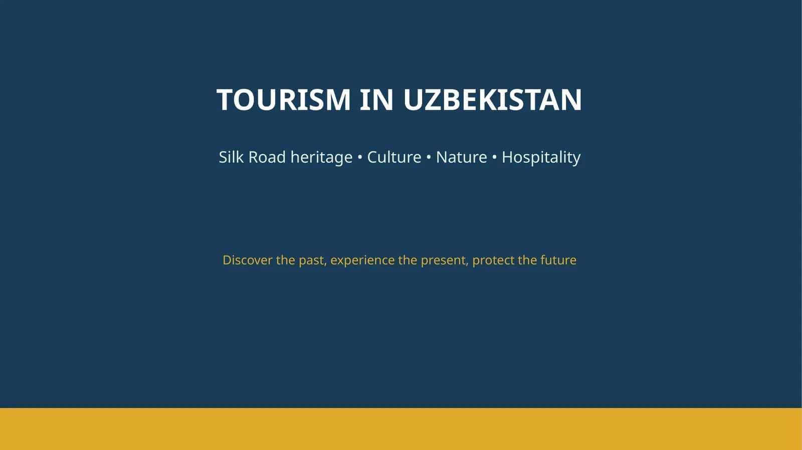 TOURISM IN UZBEKISTAN 1