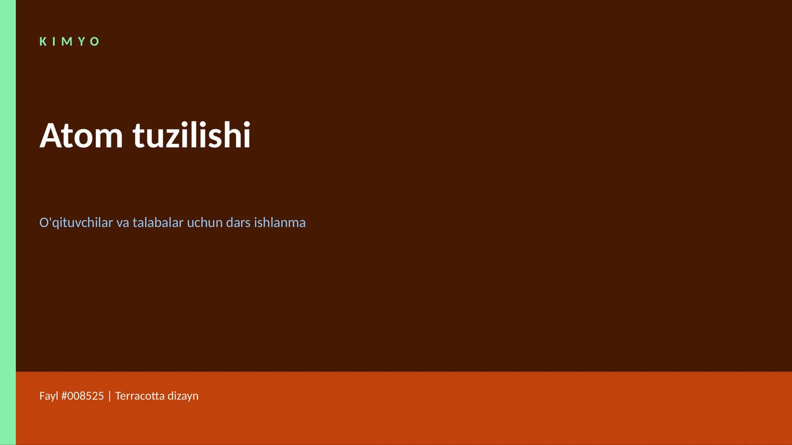 Atom tuzilishi 1