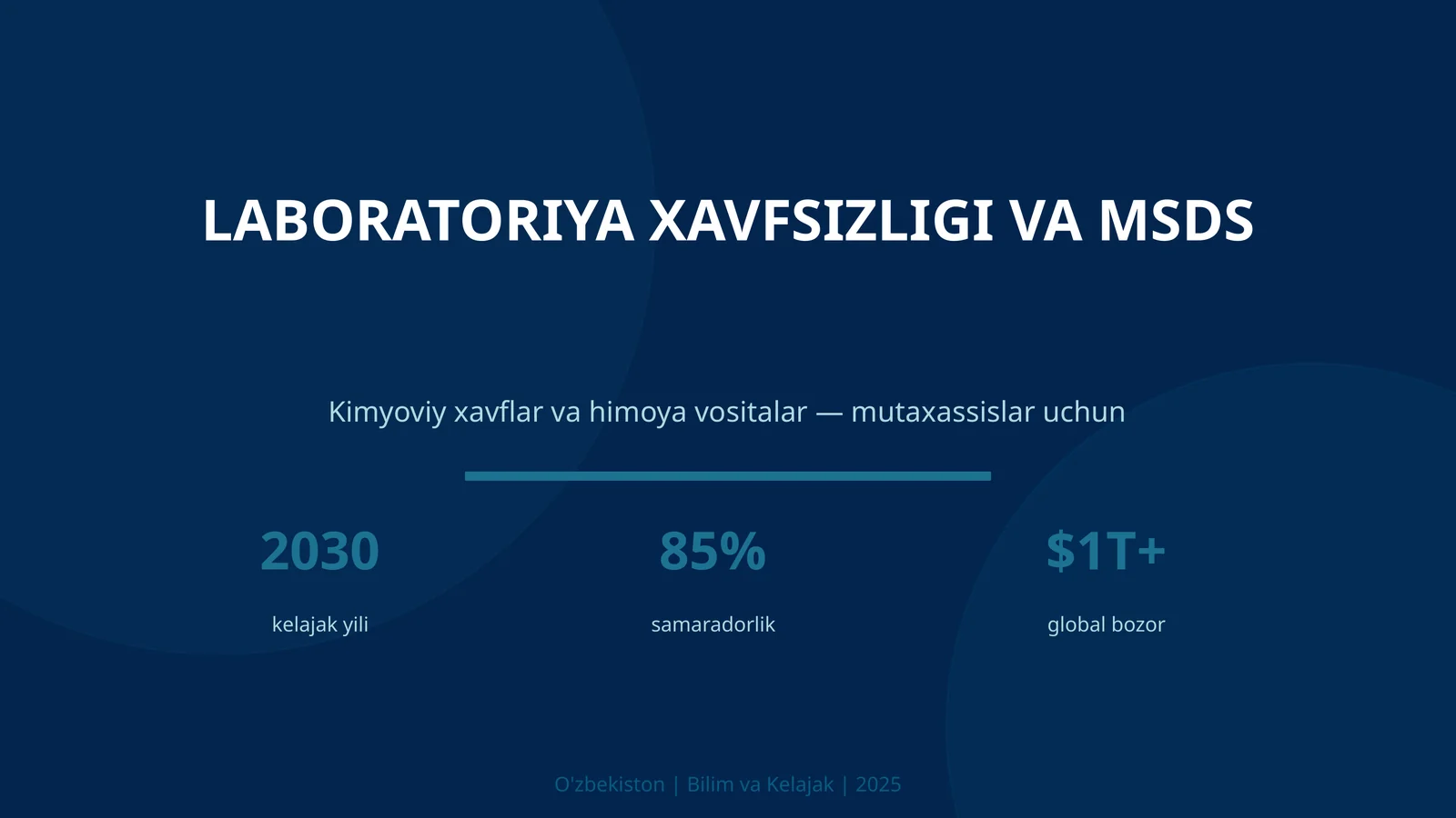 LABORATORIYA XAVFSIZLIGI VA MSDS 1
