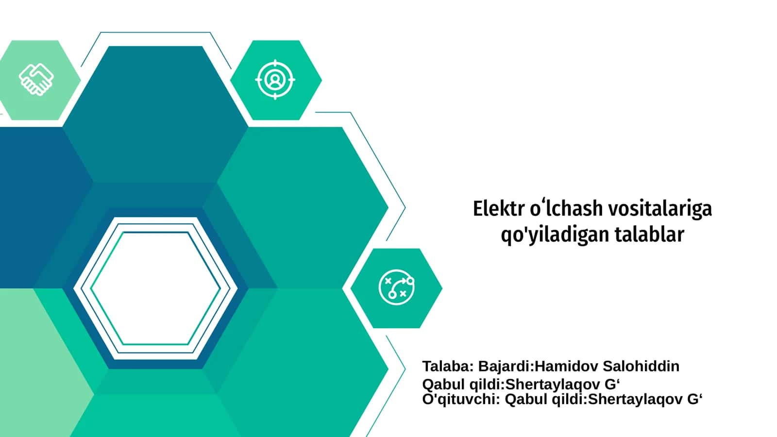 Elektr oʻlchash vositalariga qo'yiladigan talablar 1