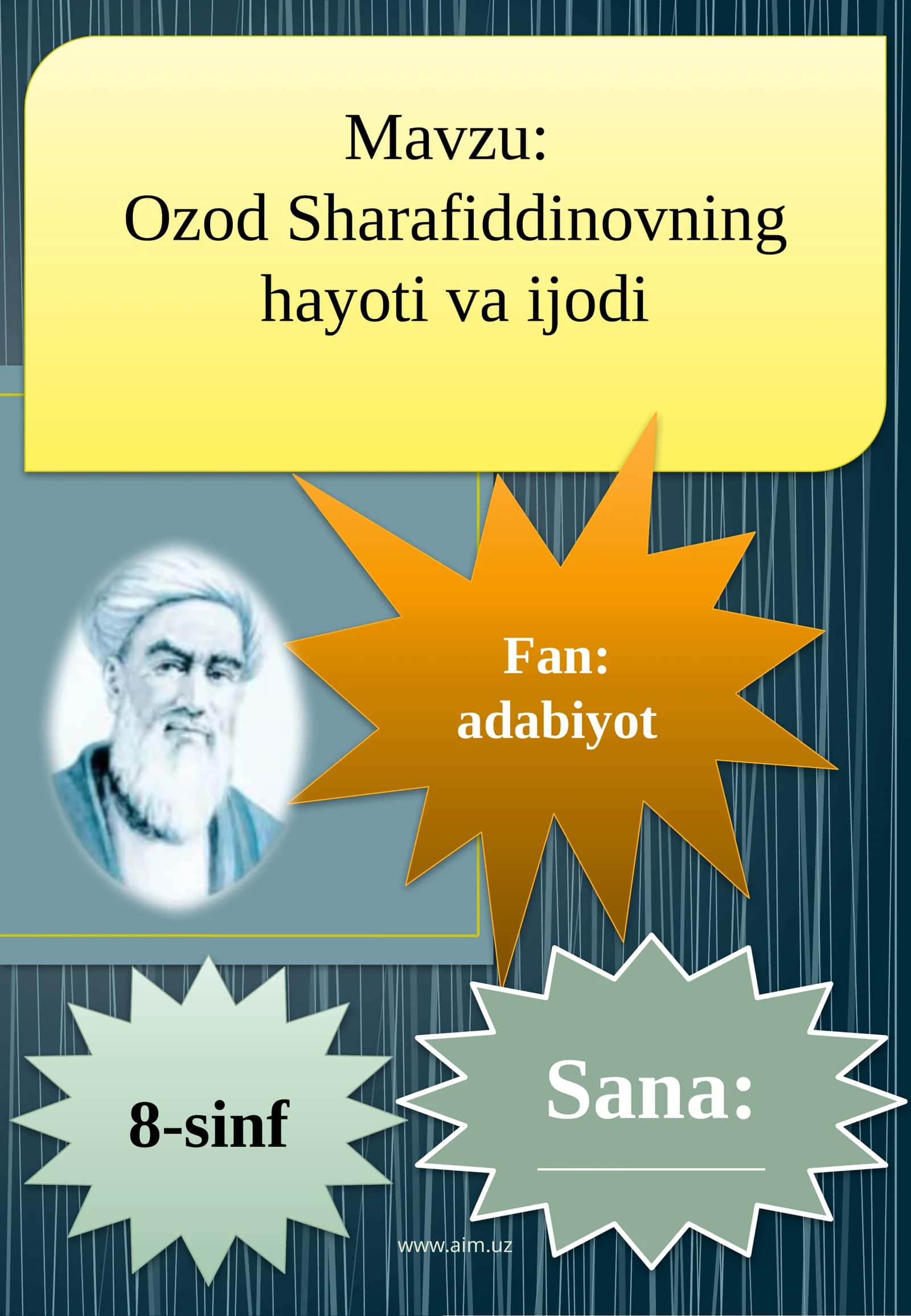 Ozod Sharafiddinovning hayoti va ijodi 1