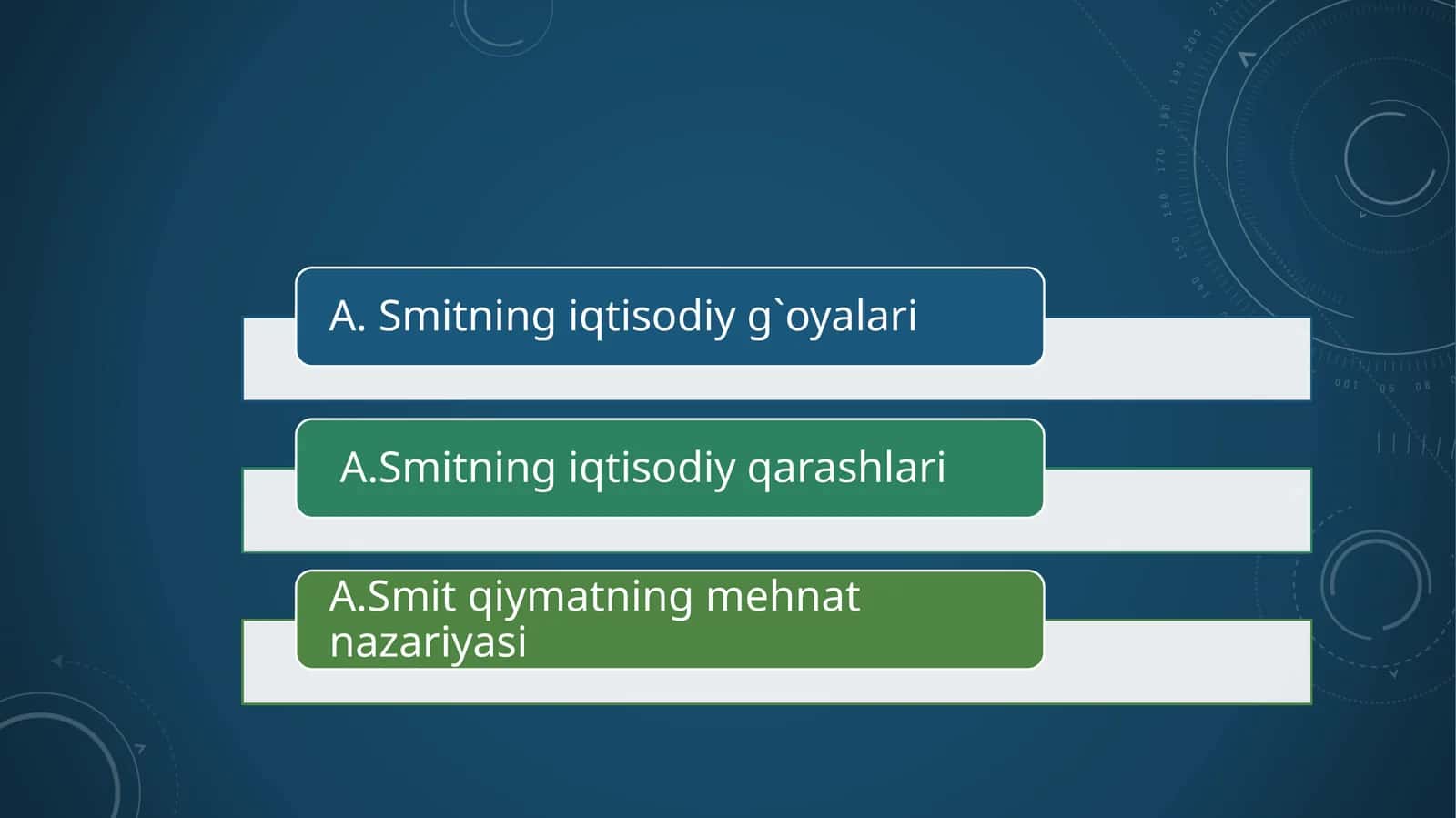 A. Smitning iqtisodiy g`oyalari 1