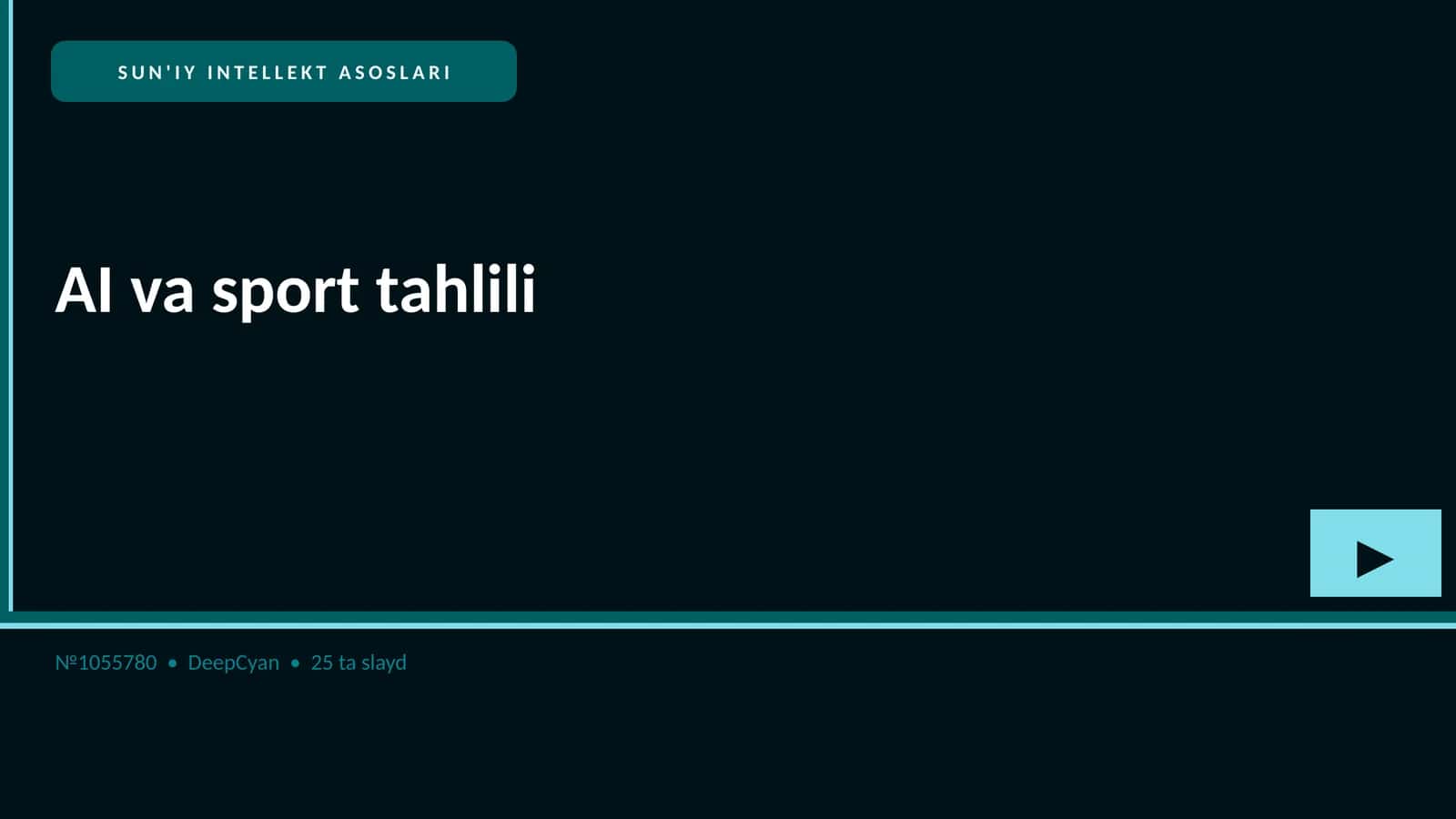 SUN'IY INTELLEKT ASOSLARI 2