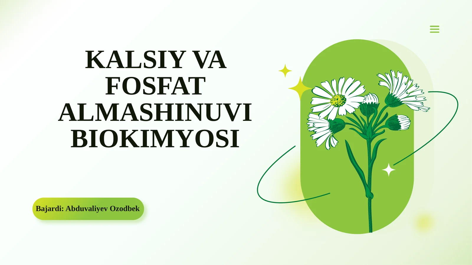 KALSIY VA FOSFAT ALMASHINUVI BIOKIMYOSI 1