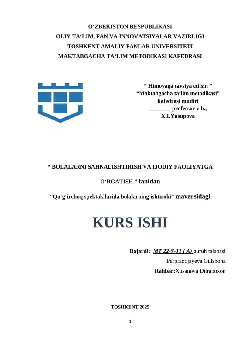 Qoʻgʻirchoq spektakllarida bolalarning ishtiroki 1