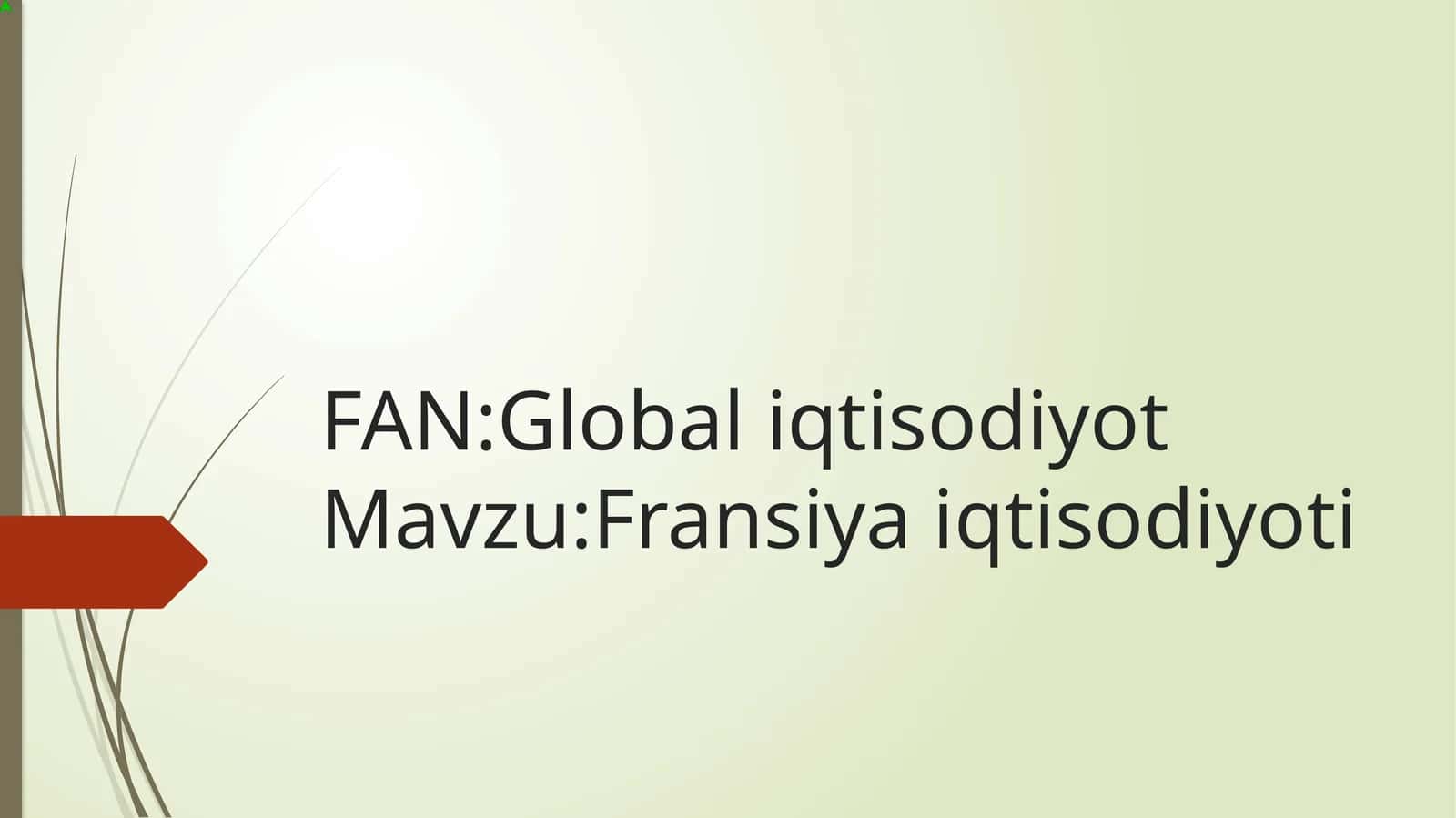 Fransiya iqtisodiyoti 1