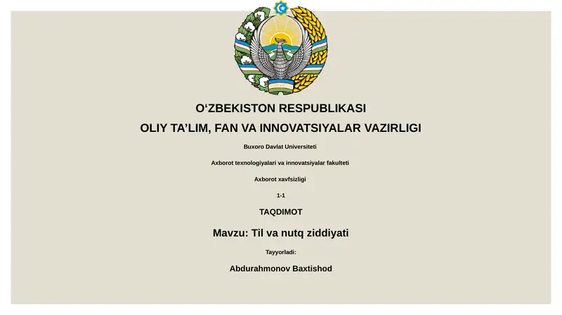 Til va nutq ziddiyati 1