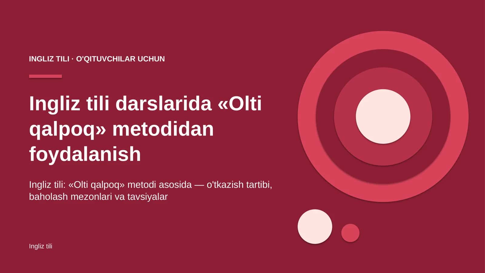 ingliz tili darslarida olti qalpoq metodidan foydalanish 3193 1