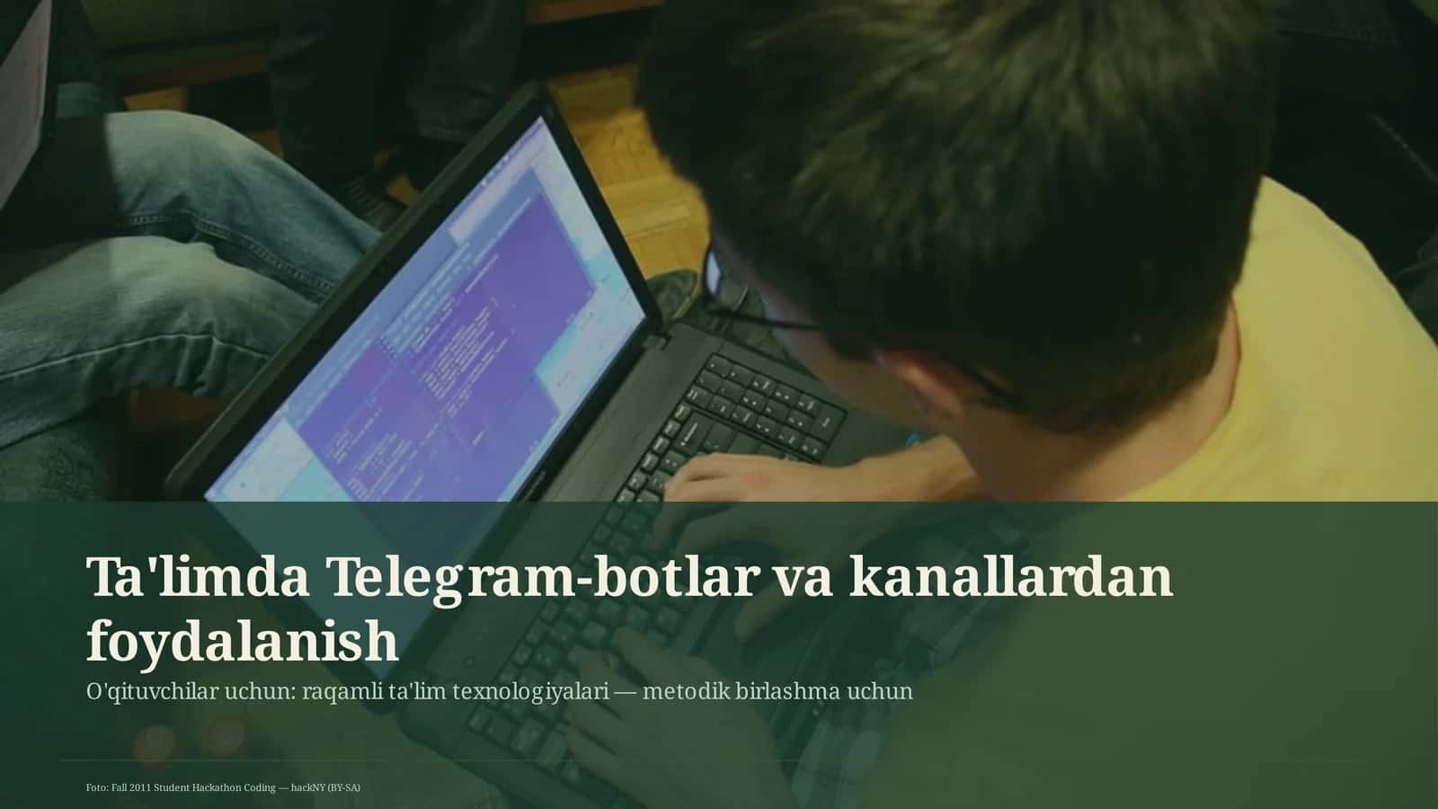 Ta'limda Telegram-botlar va kanallardan foydalanish 1