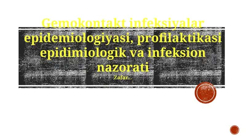 Jinsiy yo'l bilan yuqadigan kasalliklar epidemiologiyasi 1