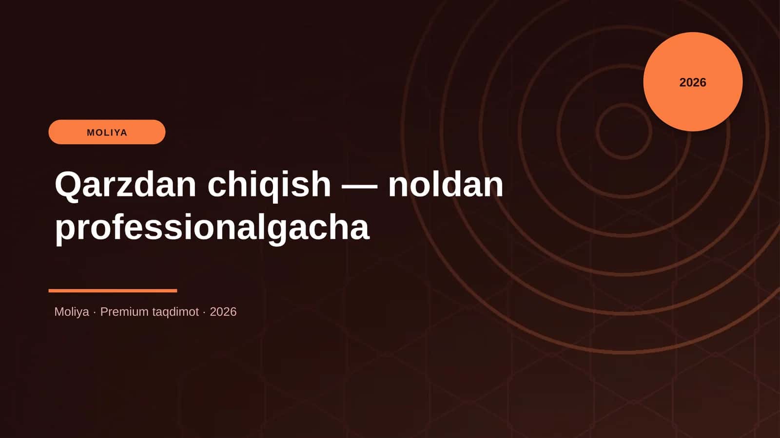 Qarzdan chiqish — noldan professionalgacha 1