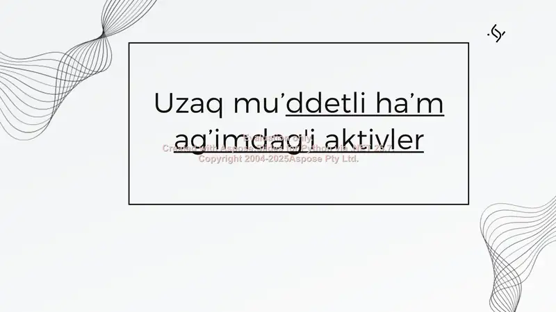Aktivlar haqida taqdimot 1