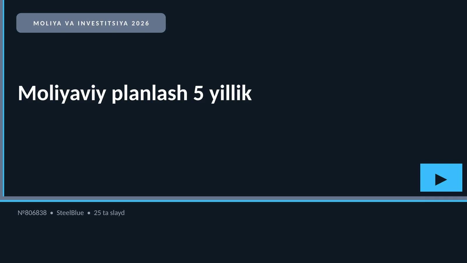 MOLIYA VA INVESTITSIYA 2026 1