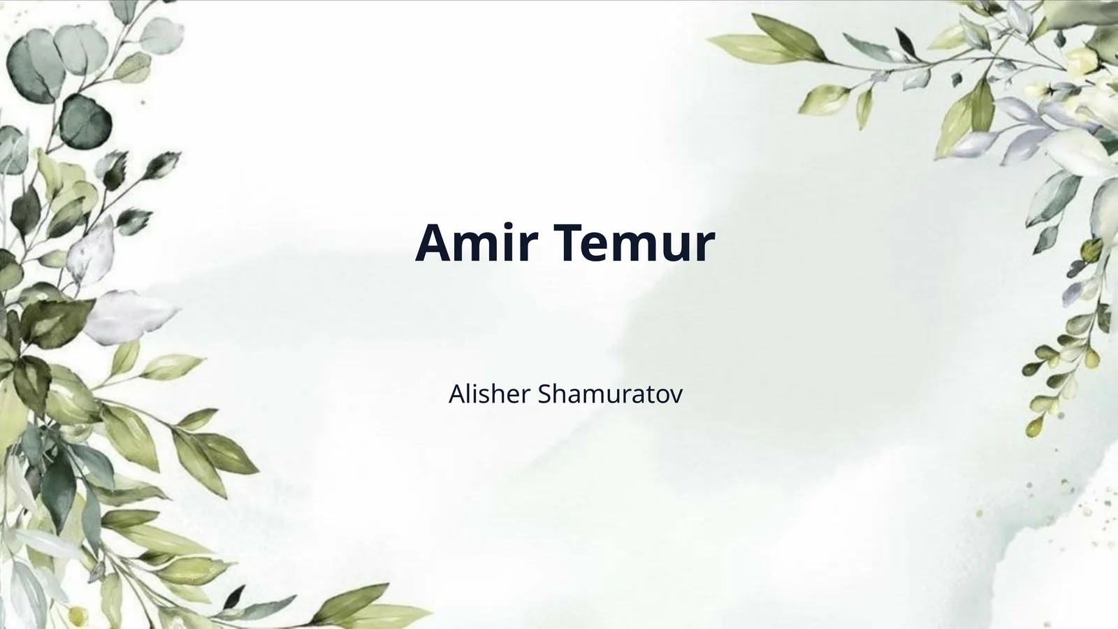 Amir Temur 1