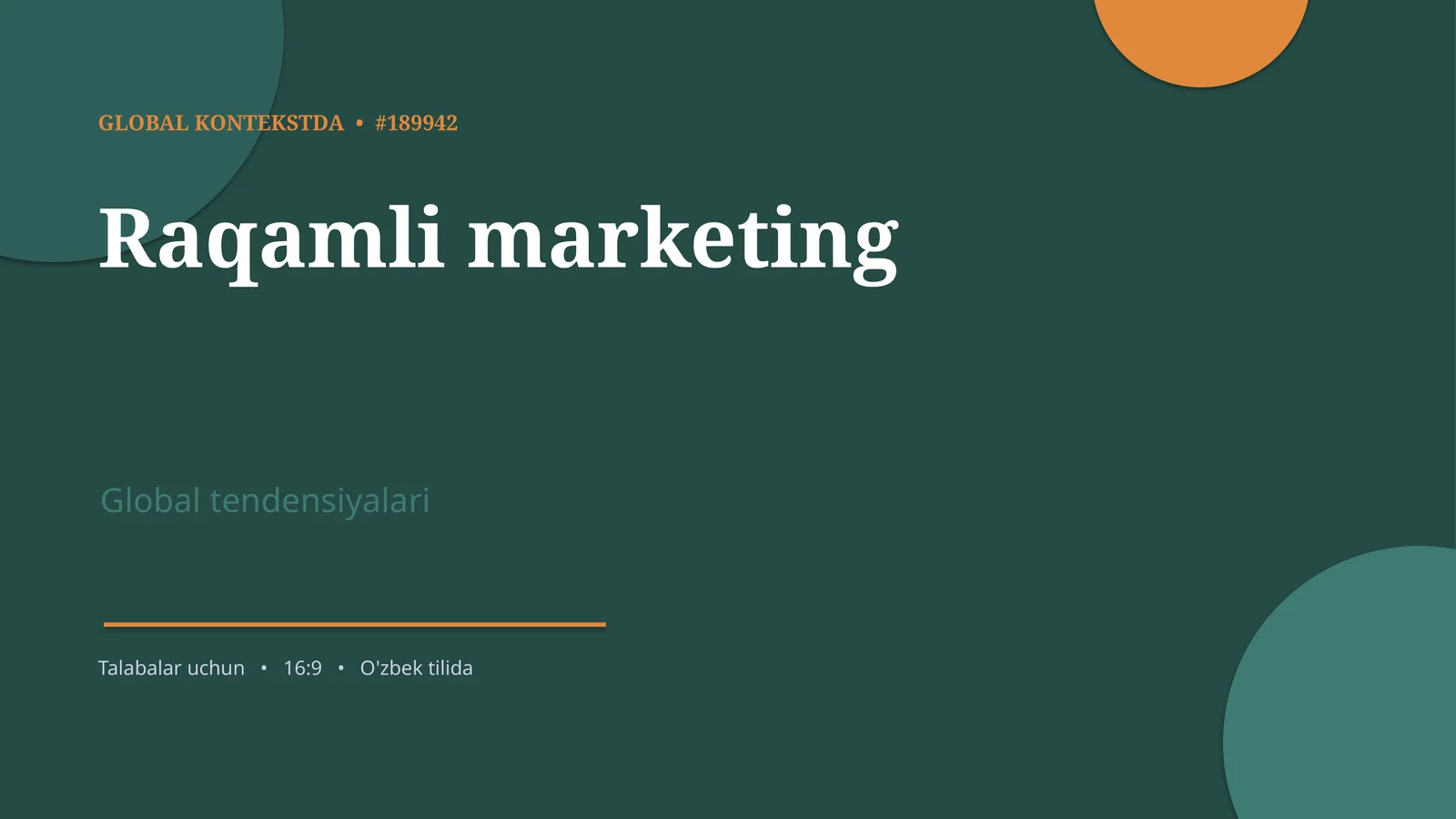 Raqamli marketing 1