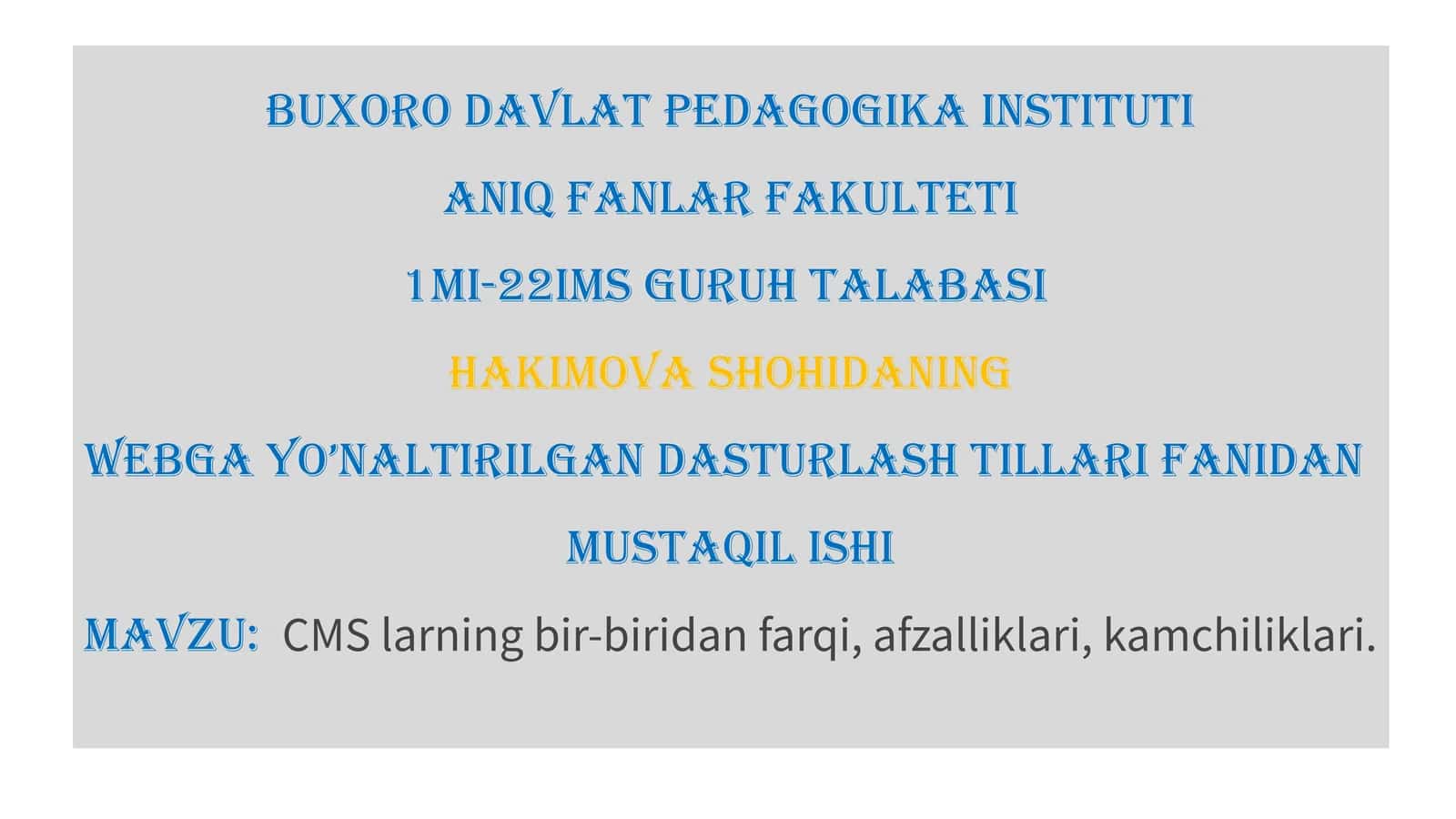 CMS (Content Management System): Farqlar, Afzalliklar va Kamchiliklar 1