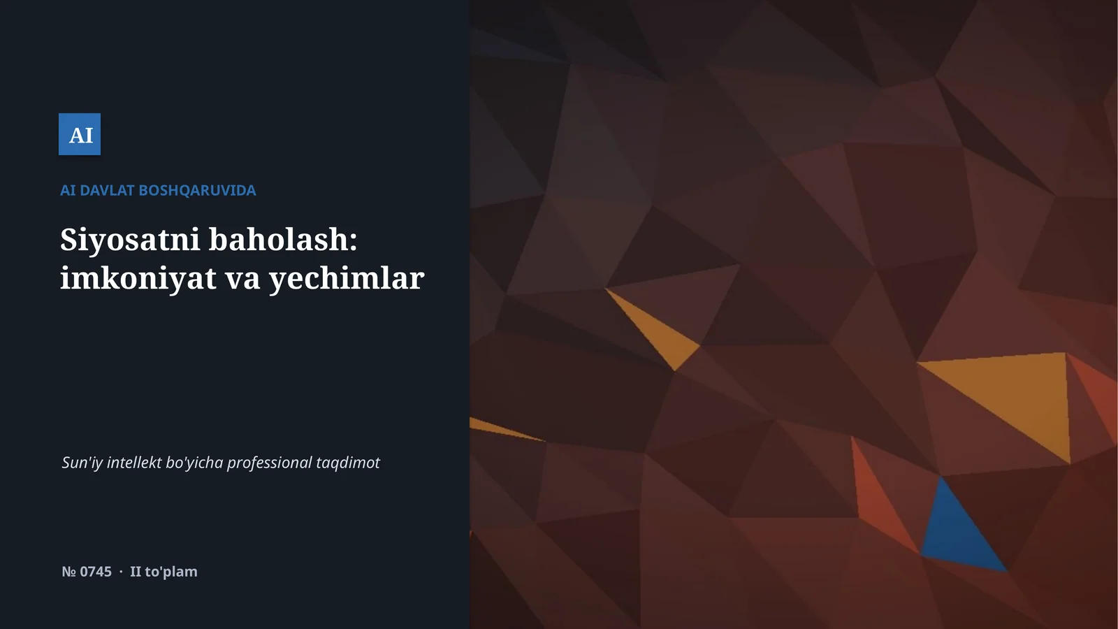 AI DAVLAT BOSHQARUVIDA 1