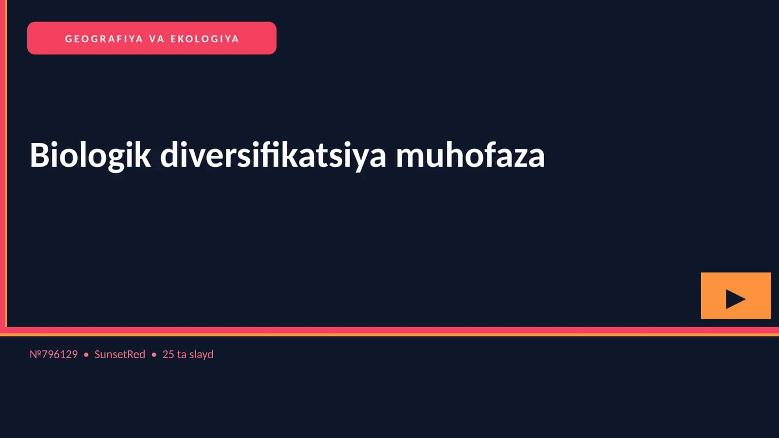 Biologik diversifikatsiya muhofaza 1