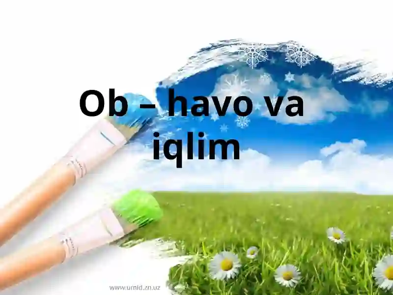 Ob-havo va iqlim