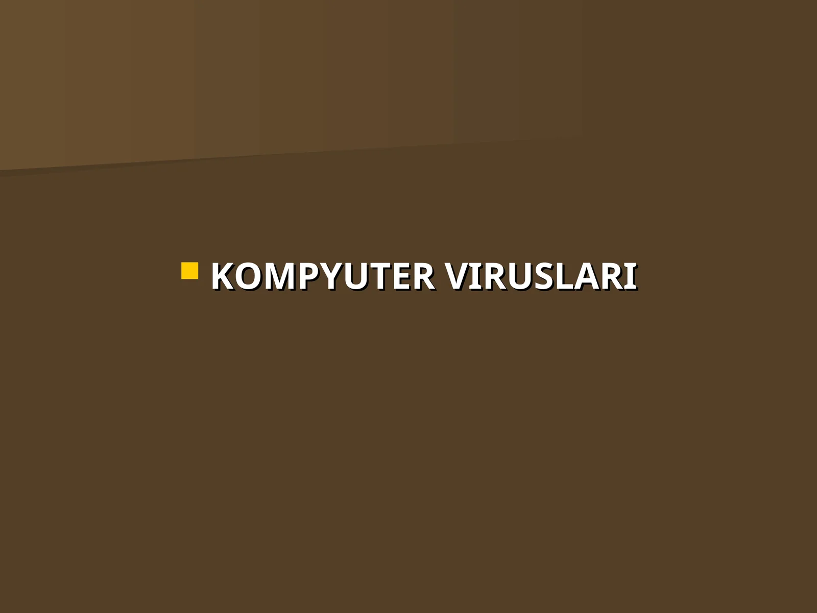 KOMPYUTER VIRUSLARI 1
