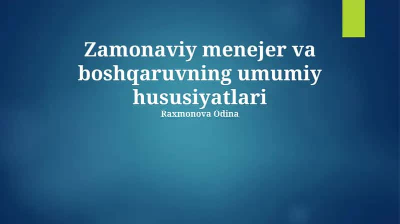 Innovatsiyalar va Texnologiyalar Ta'siri 1