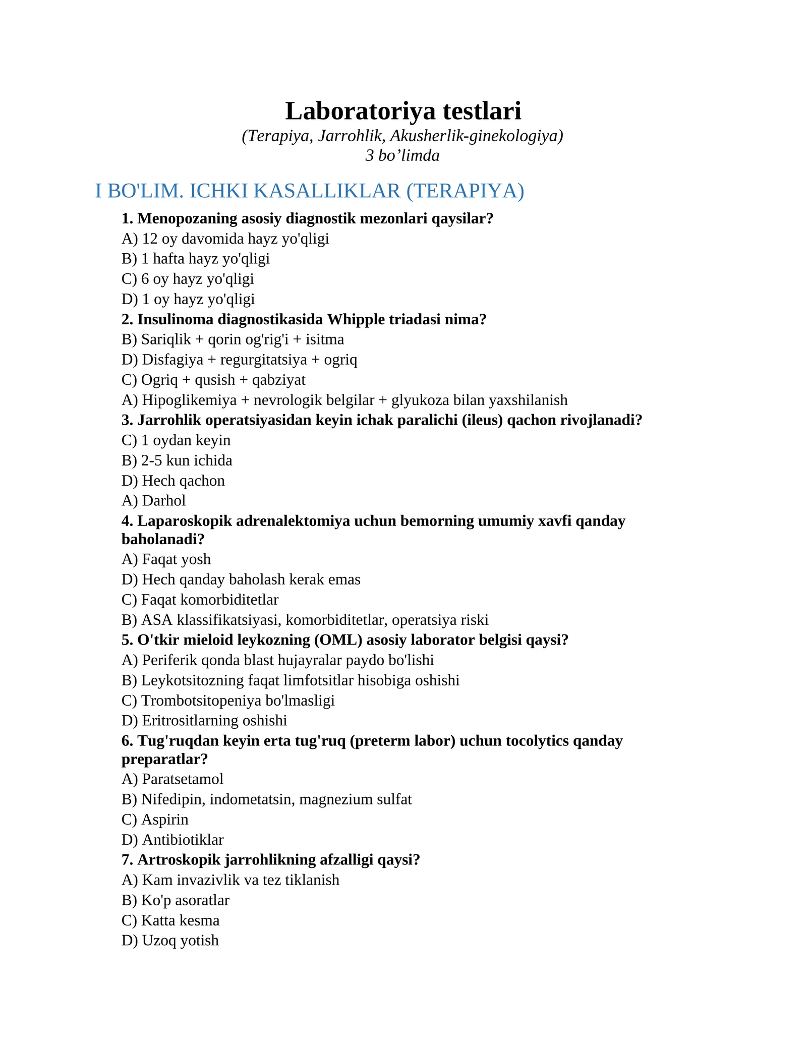 Laboratoriya testlari 1