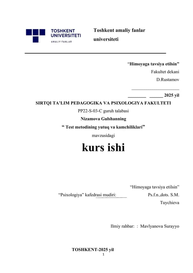 Kuzatuvchalikni tadqiq etish metodlari tasnifi 1