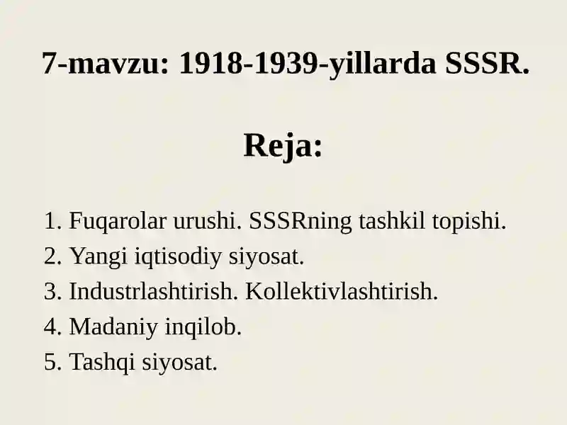 1918-1939-yillardaSSSR