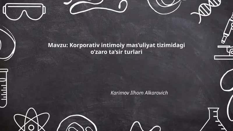 Korporativ Ijtimoiy Mas'uliyat 1