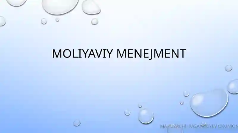 Moliyaviy menejment