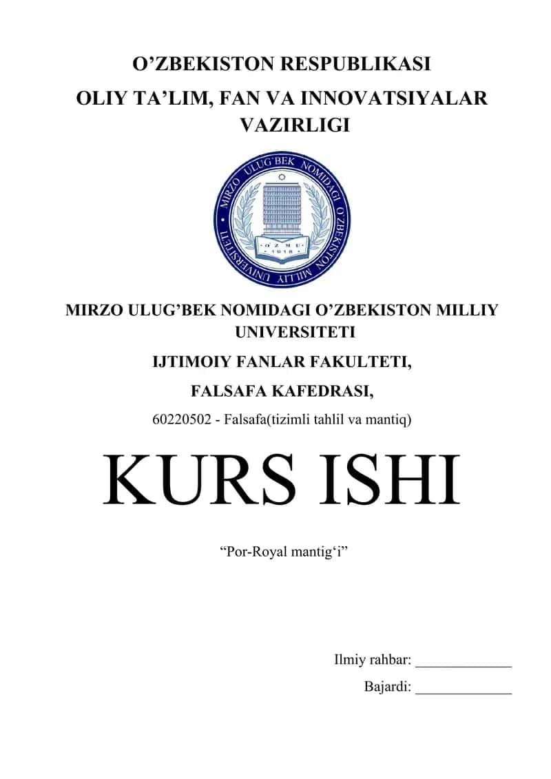 POR-ROYAL MANTIG‘INING MAZMUNI VA ASOSIY TAMOYILLARI 1
