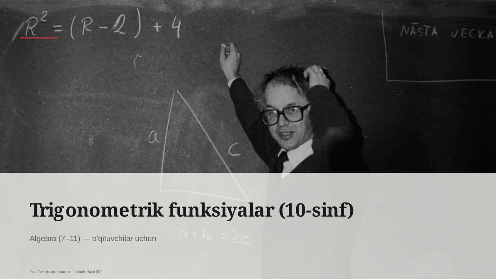 Trigonometrik funksiyalar (10-sinf) 1