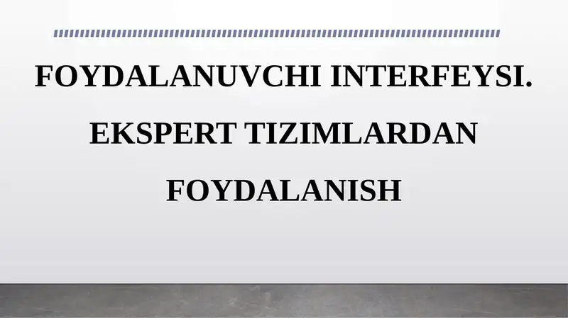 FOYDALANUVCHI INTERFEYSI 1