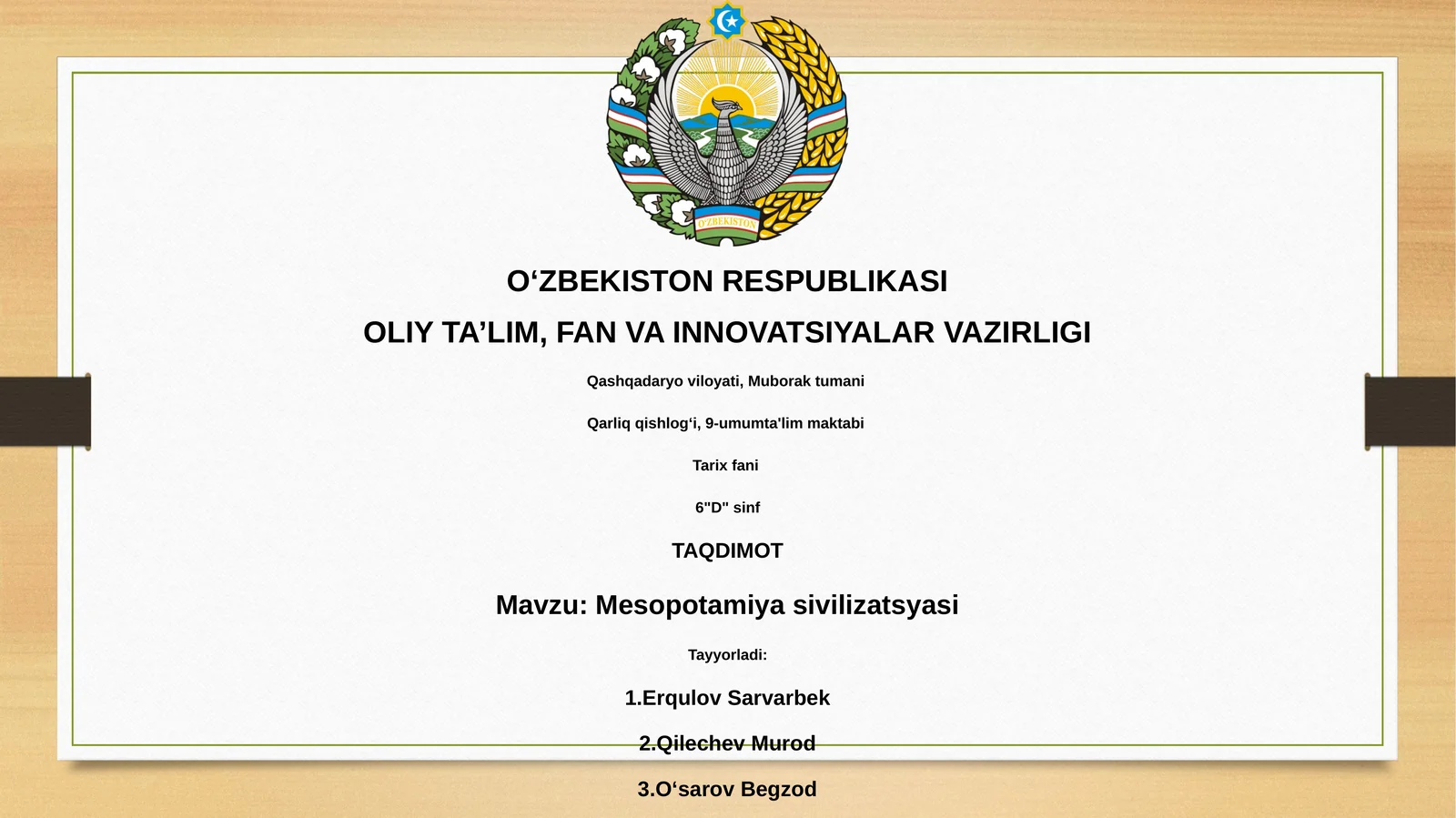 Mesopotamiya sivilizatsiyasi 1