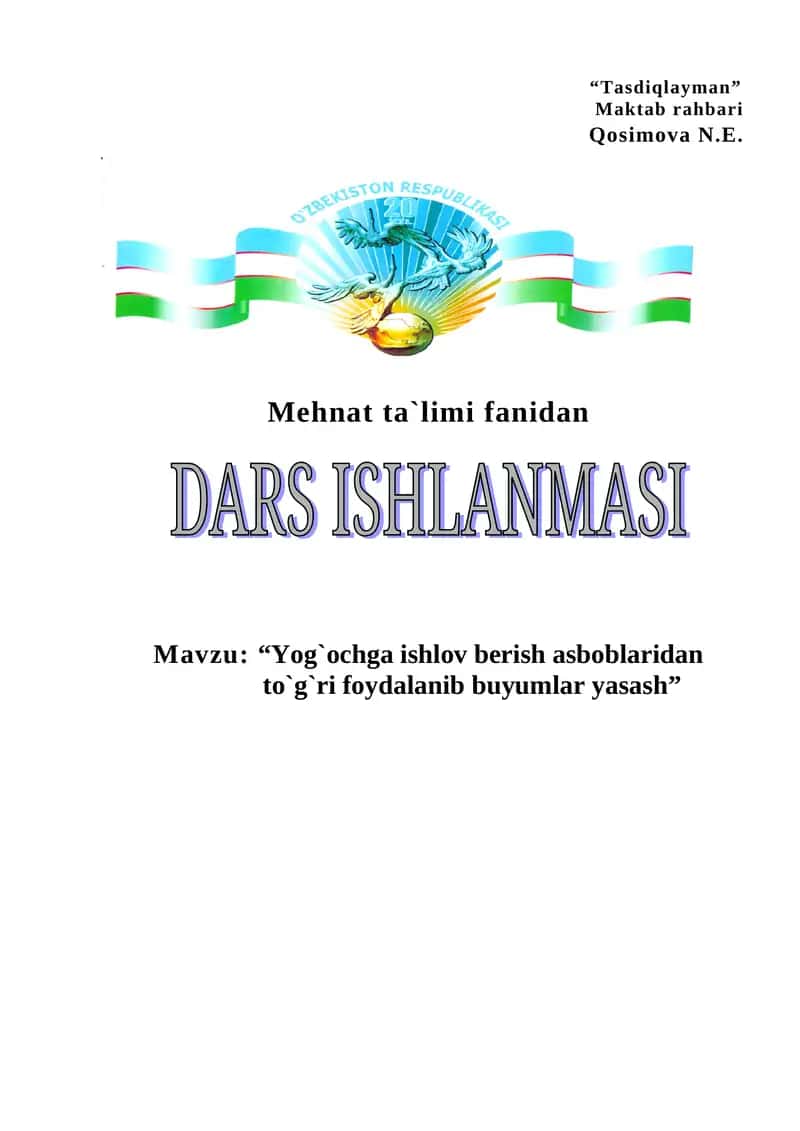 Mehmat ta`limi mashg`ulotlarida ilg`or pеdagogik tеxnologiyalardan foydalanish 1