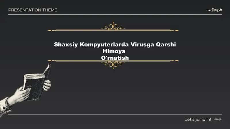 Shaxsiy Kompyuterlarda Virusga Qarshi Himoya O'rnatish 1