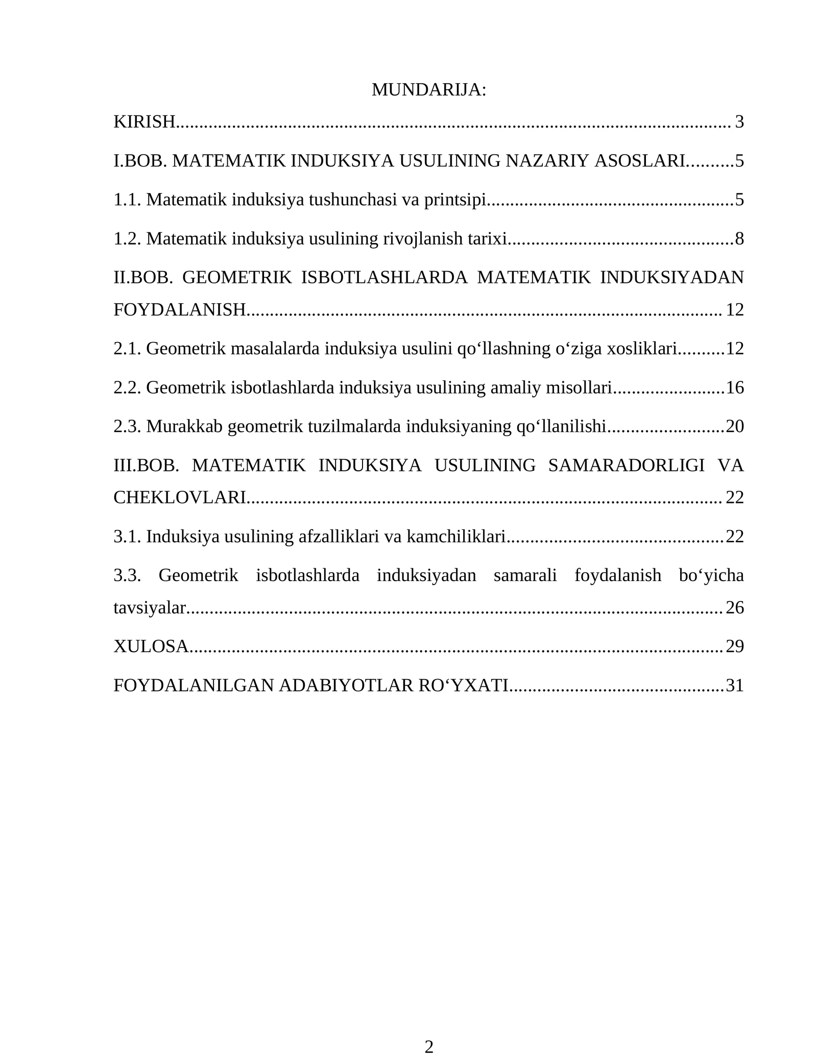 MATEMATIK INDUKSIYA USULI 1