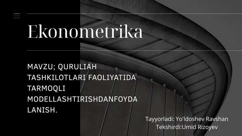 Qurulia Tashkilotlari Faoliyatida Tarmoqli Modellashtirishdan Foydalanish 1