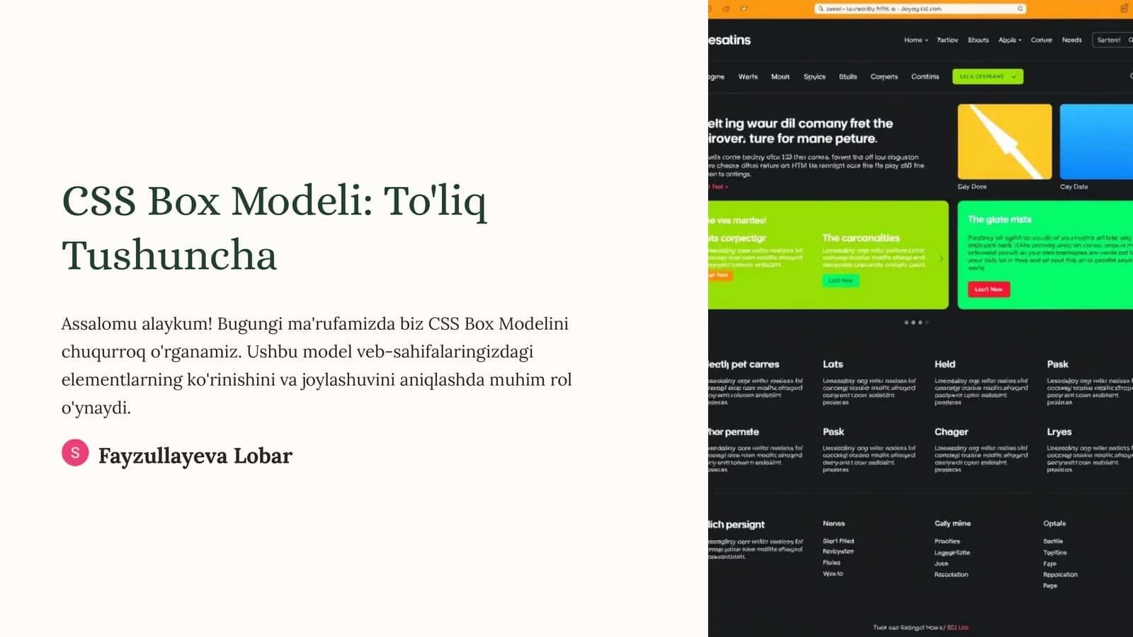 CSS Box Modeli: To'liq Tushuncha 1