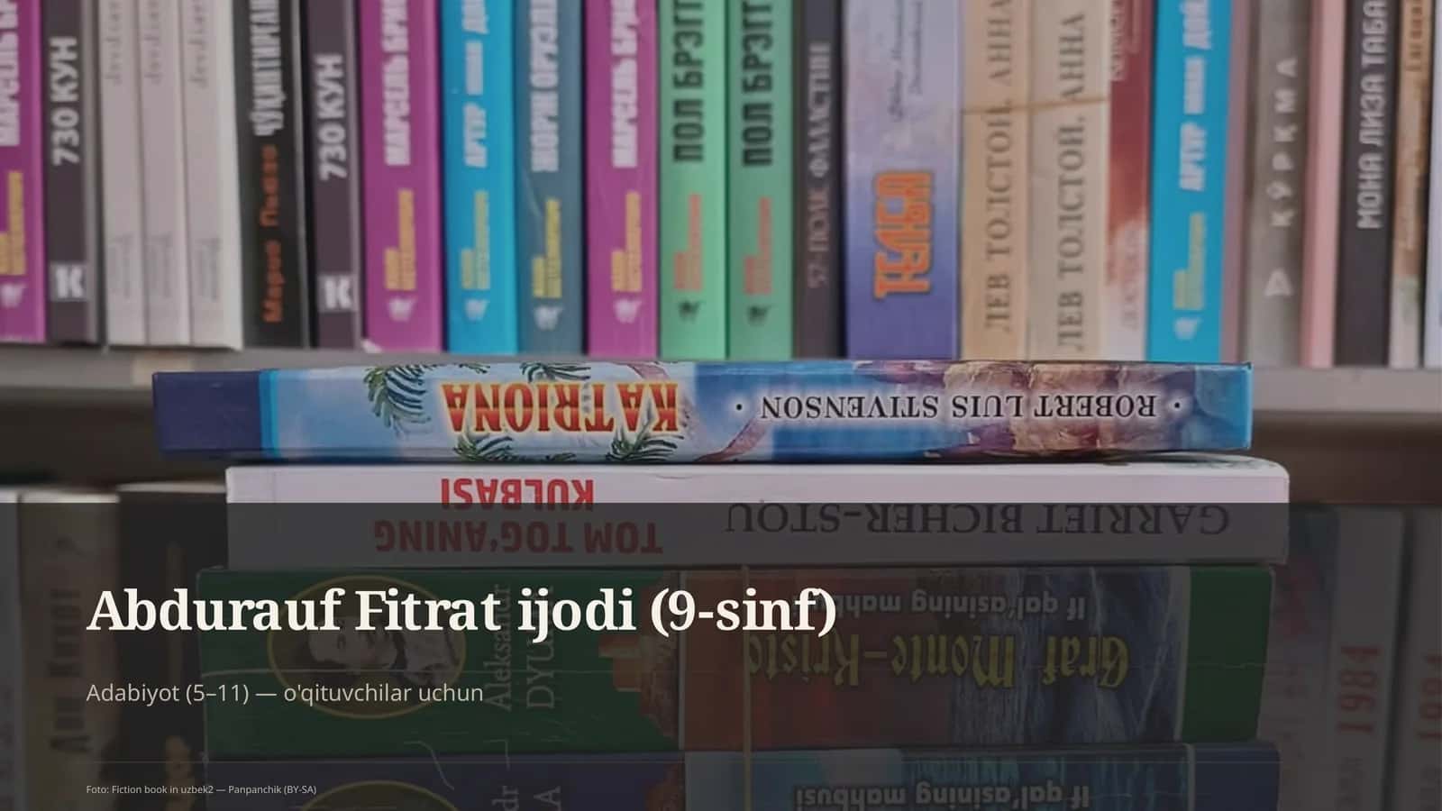 Abdurauf Fitrat ijodi (9-sinf) 4