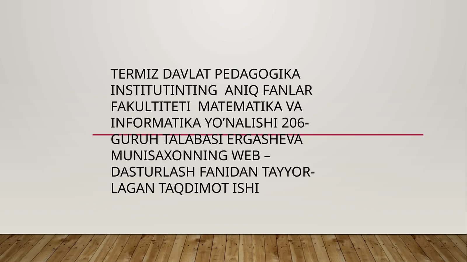 Jadval yaratish - Stillar jadvali 1