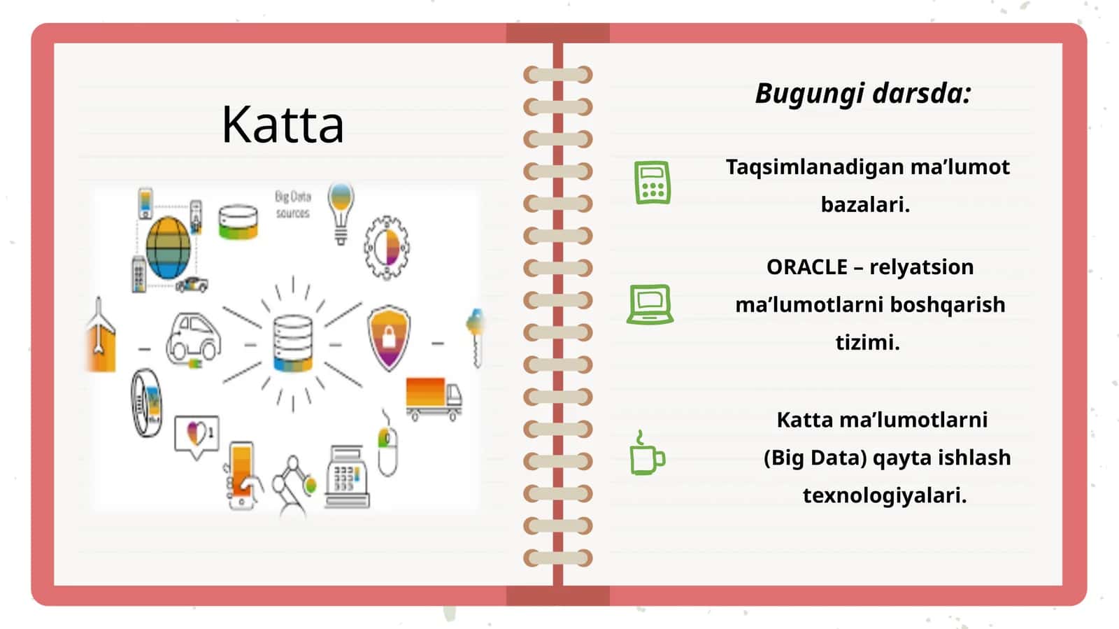 Katta ma’lumotlarni qayta ishlash texnologiyalari 1