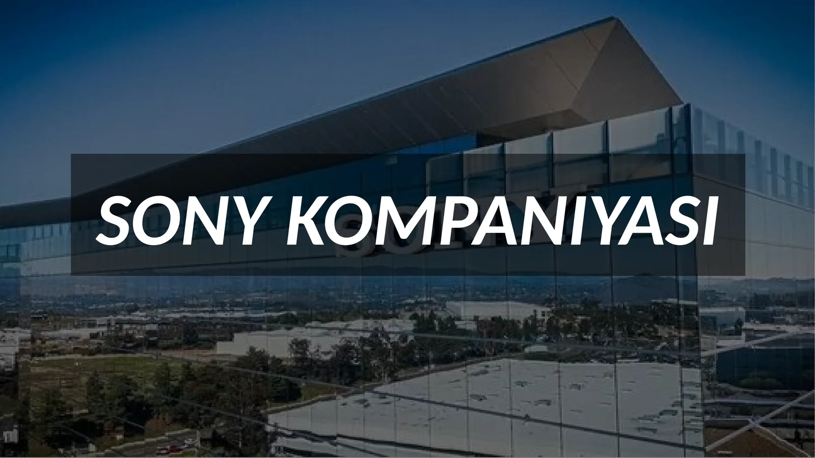 SONY KOMPANIYASI HAQIDA 1