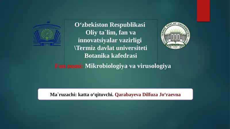 Mikroorganizmlar muxim guruhlarining atmosfera havosida tarqalishi 1