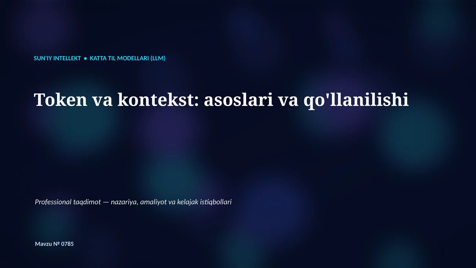 Katta til modellari (LLM) 1